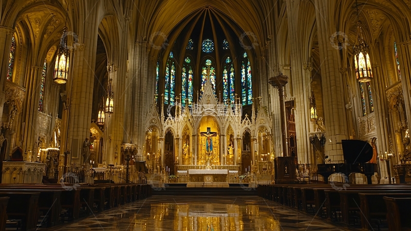 高清大图下载【趣麦麦图】欧式城堡与教堂