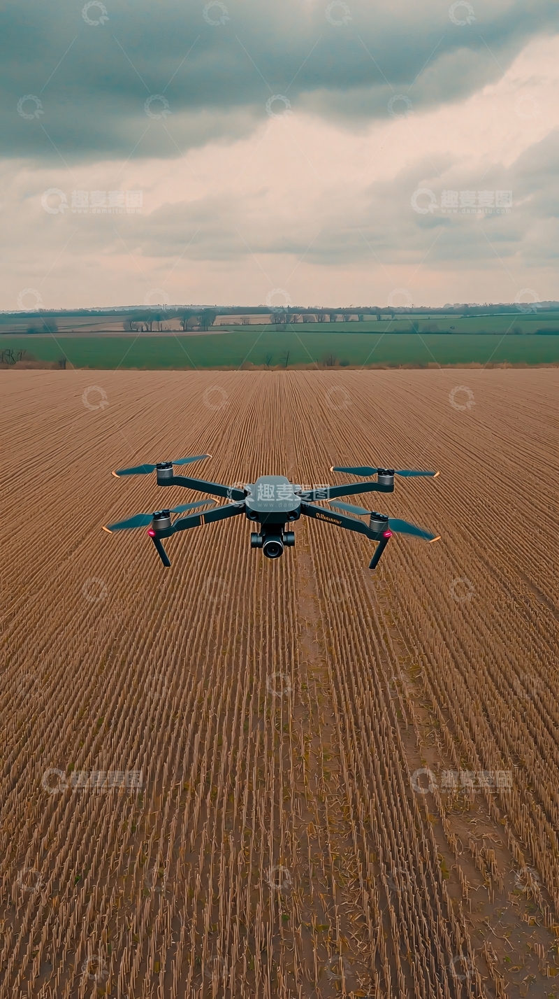 高清大图下载【趣麦麦图】农用无人机播种