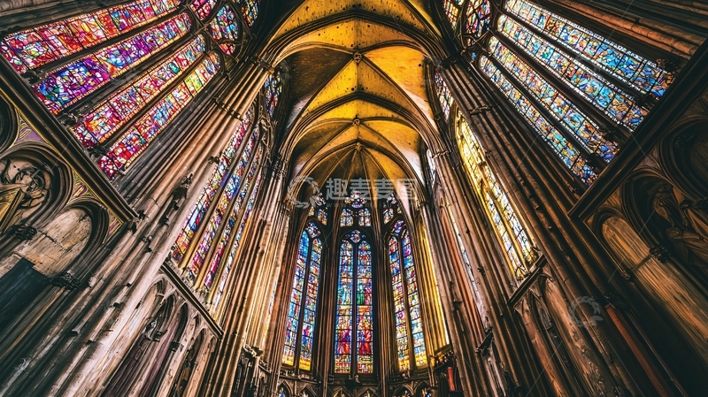 高清大图下载【趣麦麦图】欧式城堡与教堂