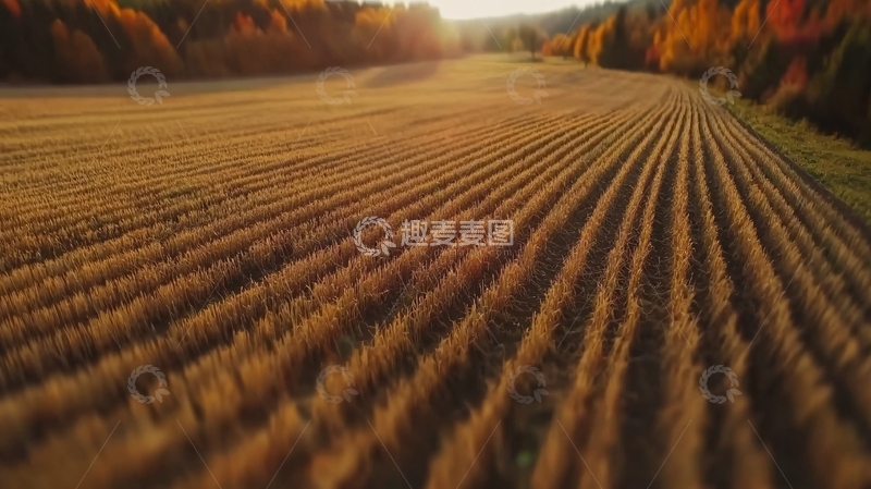 高清大图下载【趣麦麦图】秋天的田野高清图片