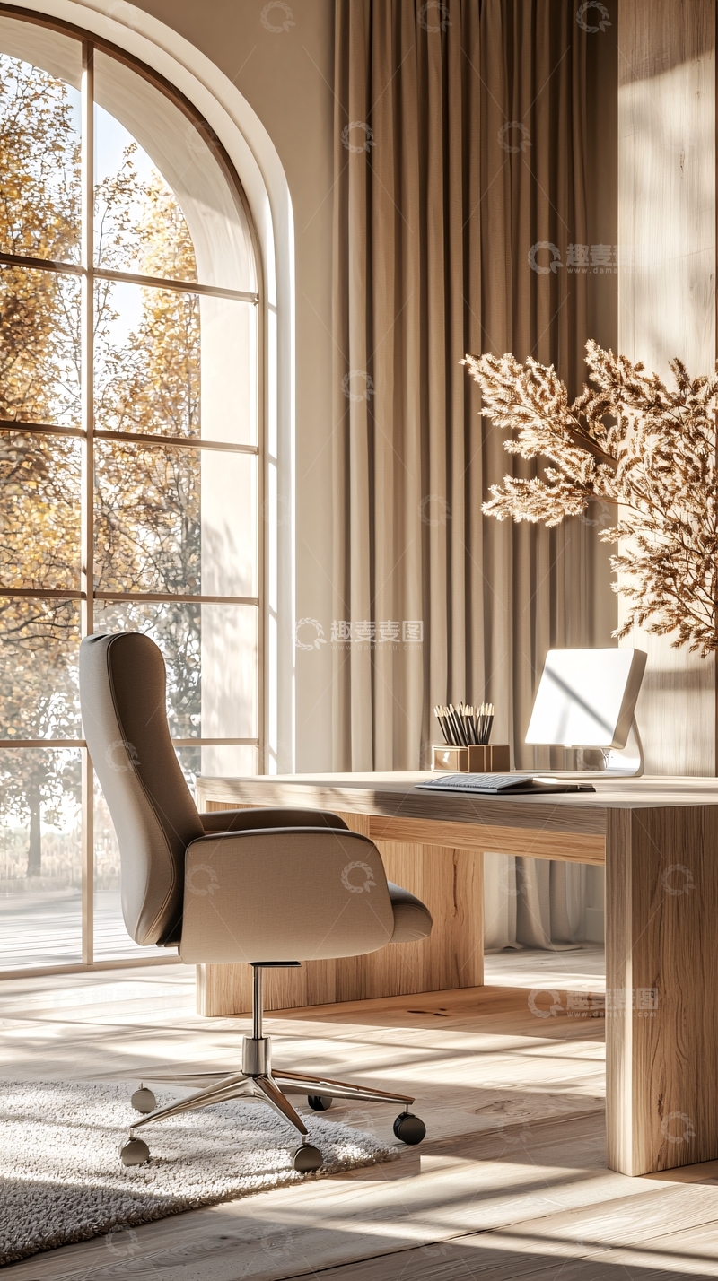 高清大图下载【趣麦麦图】温馨自然风格办公室设计