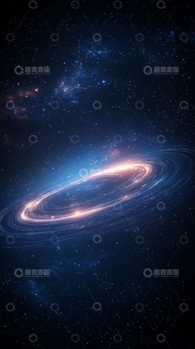 高清大图下载【趣麦麦图】星系旋转动态效果背景图