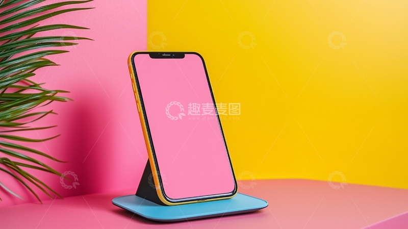高清大图下载【趣麦麦图】多彩手机架高清图片
