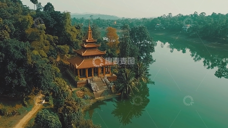 高清大图下载【趣麦麦图】中式古建筑高清图片
