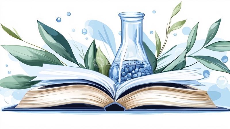 高清大图下载【趣麦麦图】科学实验与自然植物插画