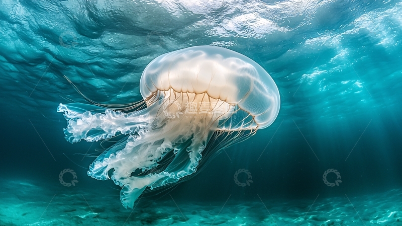 高清大图下载【趣麦麦图】水母下的光影之美
