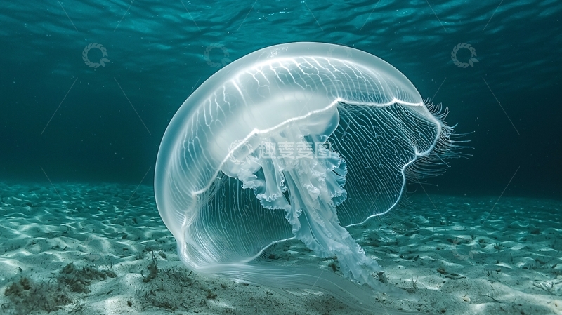 高清大图下载【趣麦麦图】水母下的海底世界