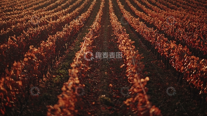 高清大图下载【趣麦麦图】秋季的葡萄园