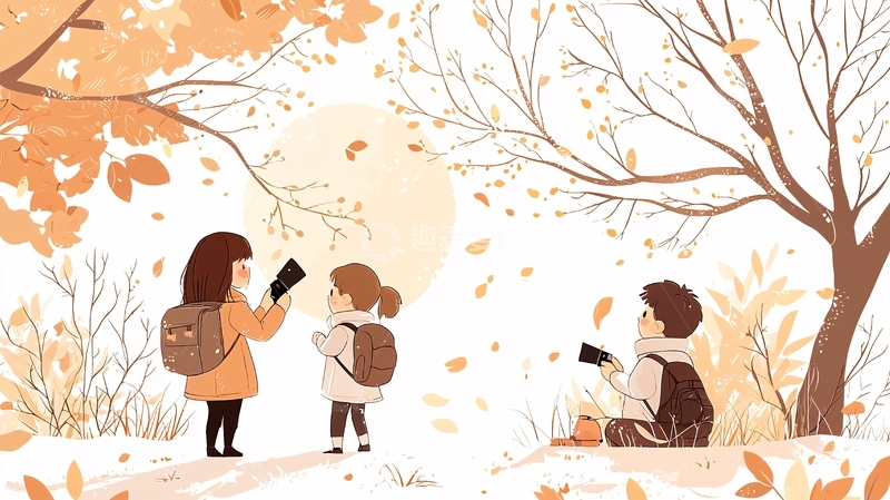 高清大图下载【趣麦麦图】秋日校园里的美好时光