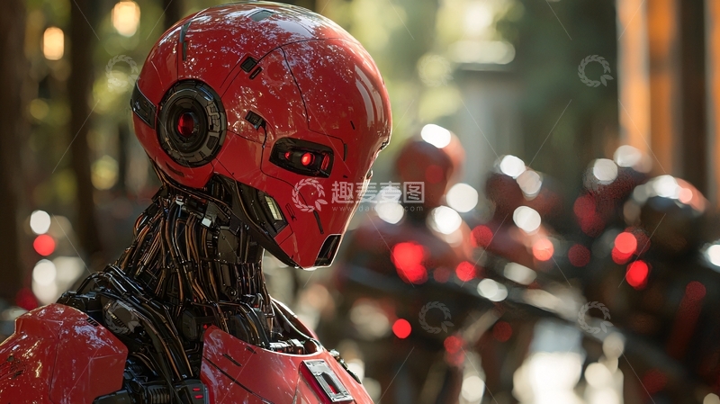 高清大图下载【趣麦麦图】未来战场上的机械士兵