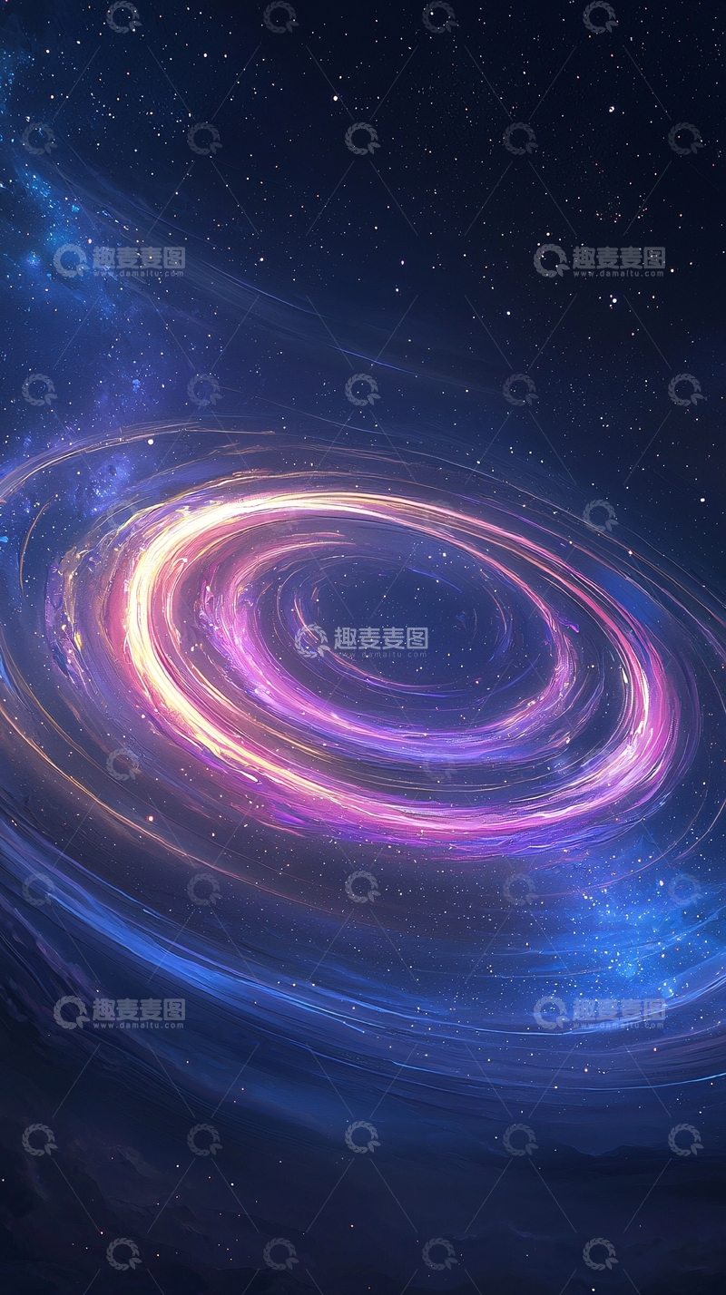 高清大图下载【趣麦麦图】星系漩涡动态壁纸
