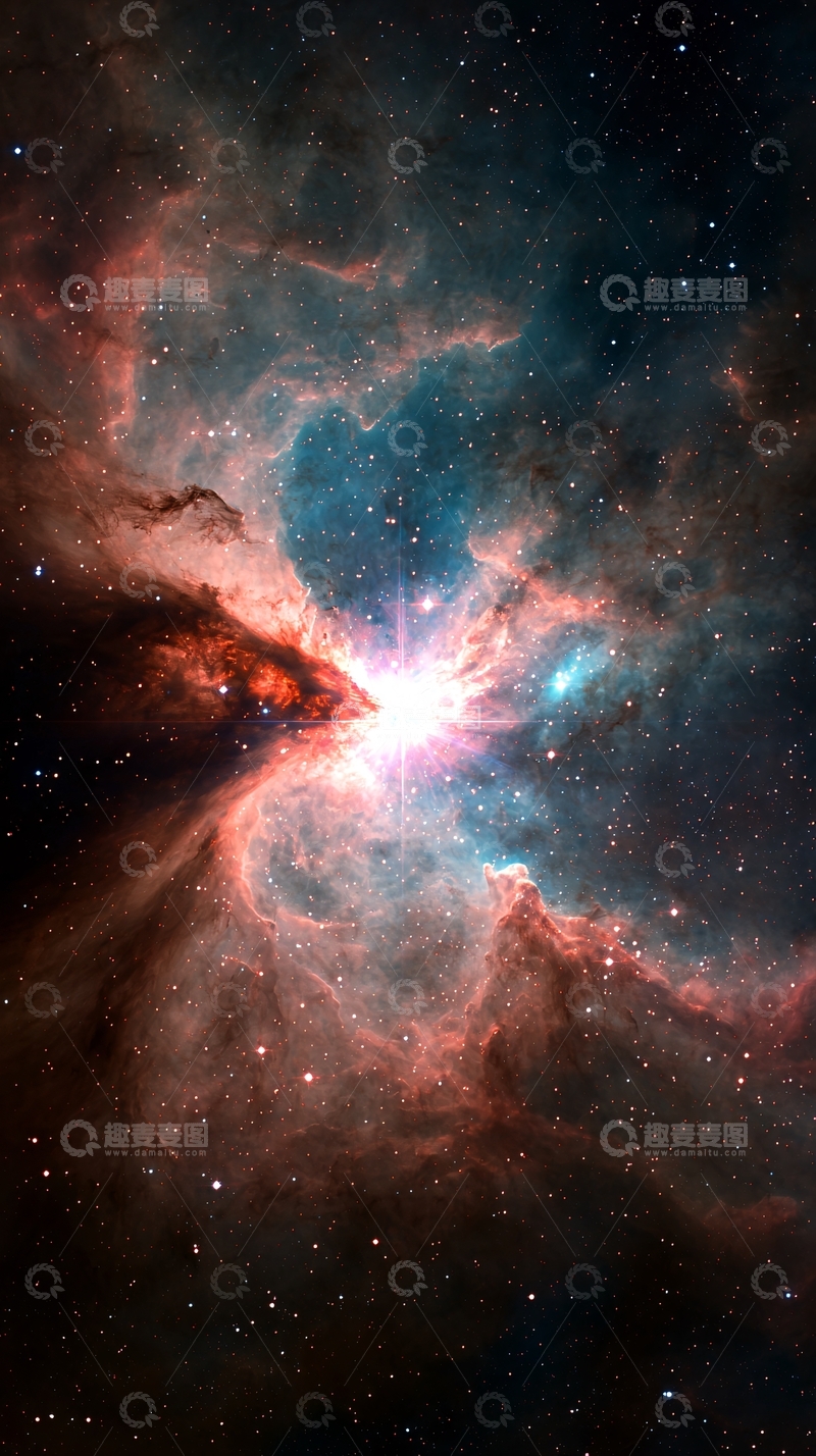 高清大图下载【趣麦麦图】星云与恒星光芒