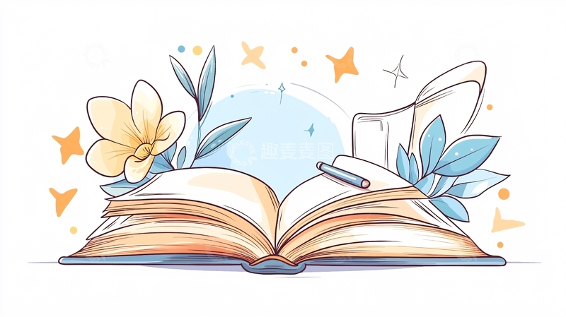 高清大图下载【趣麦麦图】《书香与花香》