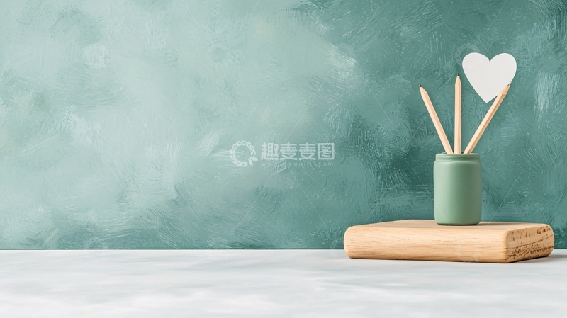 高清大图下载【趣麦麦图】简约清新办公桌面摆件