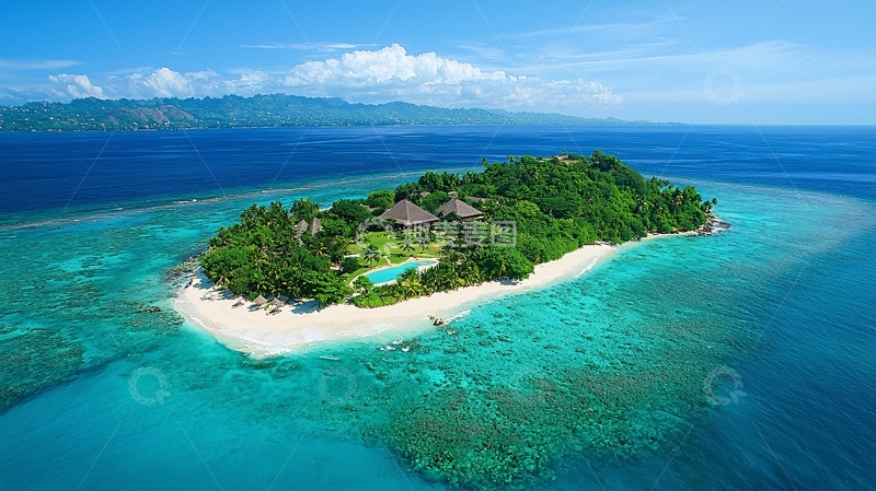高清大图下载【趣麦麦图】潜水胜地岛屿