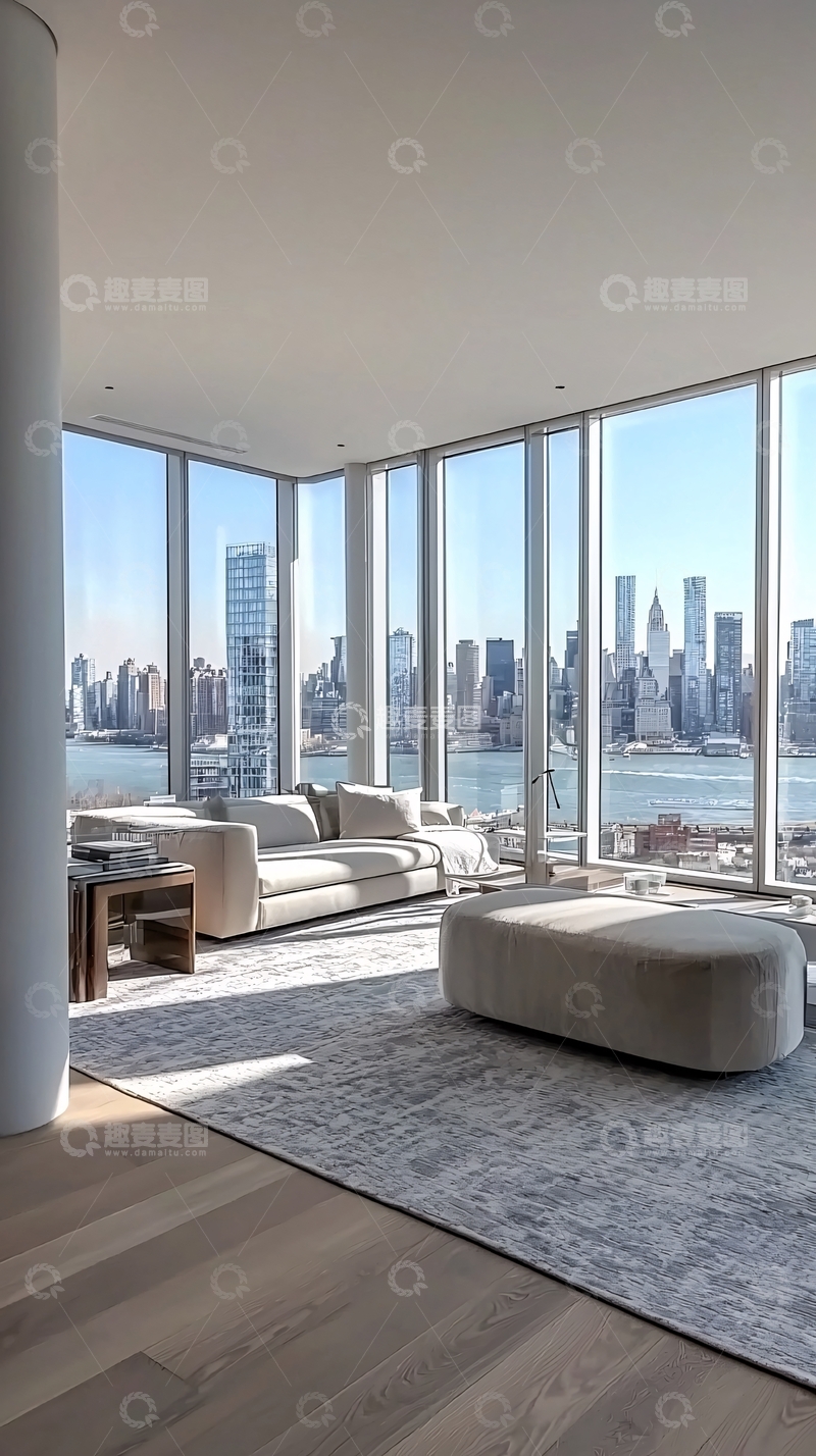 高清大图下载【趣麦麦图】简约风两居室装修全景