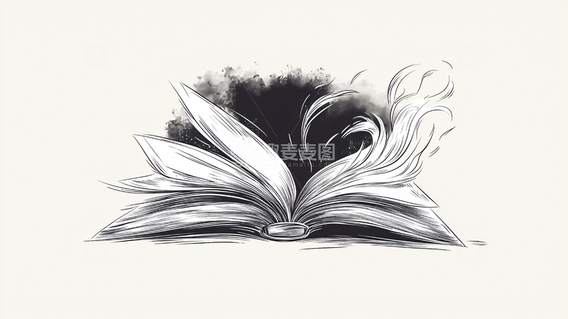 高清大图下载【趣麦麦图】书页中的神秘漩涡