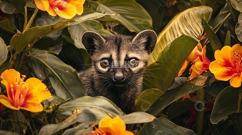 高清大图下载【趣麦麦图】丛林中的猫科动物