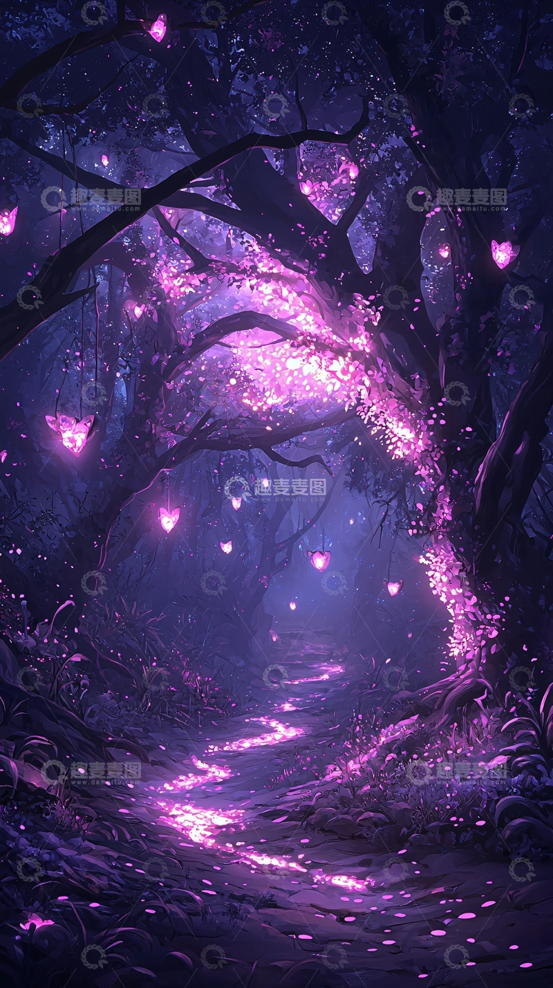 高清大图下载【趣麦麦图】梦幻森林小径