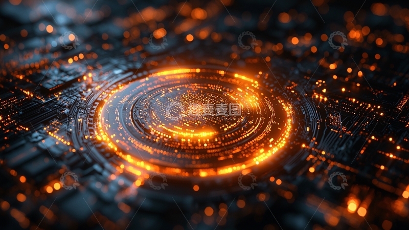 高清大图下载【趣麦麦图】量子计算机核心处理单元动态运行