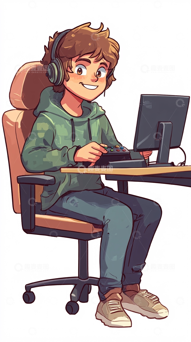 高清大图下载【趣麦麦图】游戏测试员高清图片