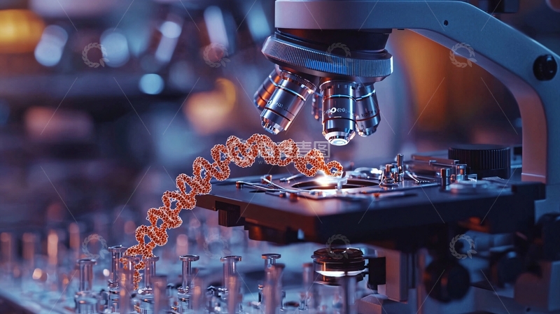 高清大图下载【趣麦麦图】基因编辑实验室的科技场景