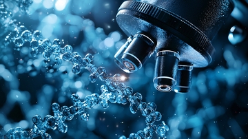 基因编辑实验室的科技场景