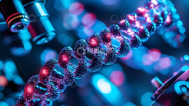 高清大图下载【趣麦麦图】基因编辑实验室的科技场景