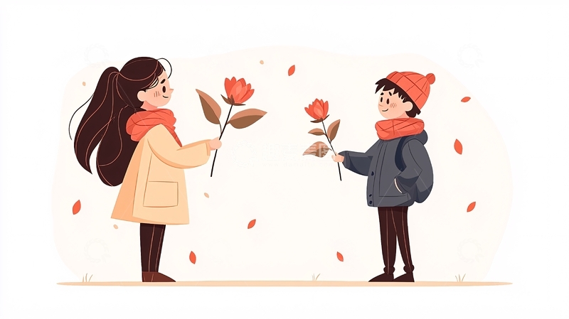 高清大图下载【趣麦麦图】秋日花语：分享温暖时刻