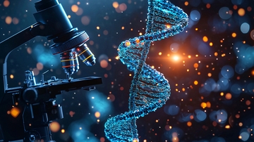 基因编辑实验室的科技场景