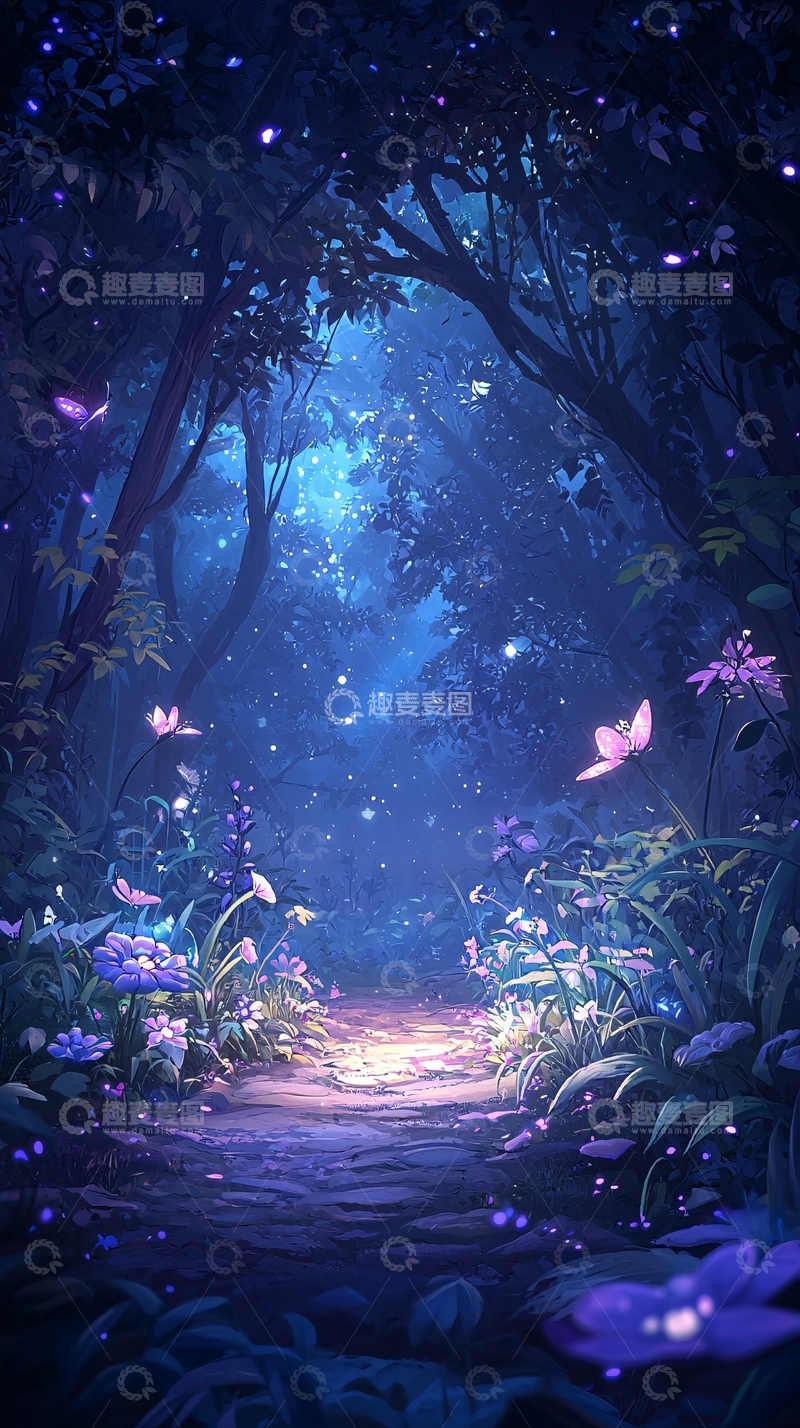 高清大图下载【趣麦麦图】梦幻森林小径
