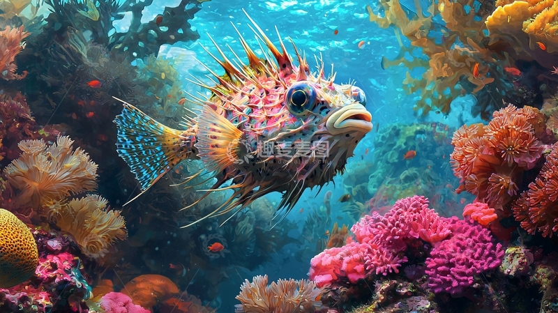 高清大图下载【趣麦麦图】色彩斑斓的海底世界