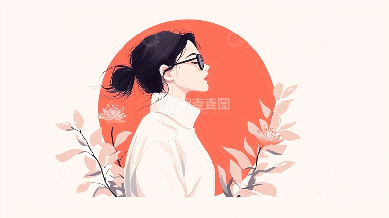 高清大图下载【趣麦麦图】秋日花影下的静谧时光