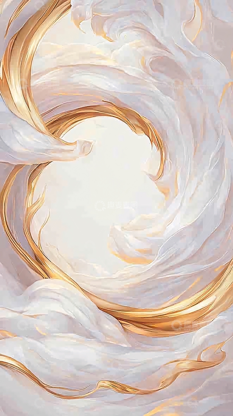 高清大图下载【趣麦麦图】金色漩涡背景图