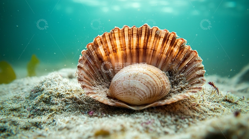 高清大图下载【趣麦麦图】海底贝壳特写
