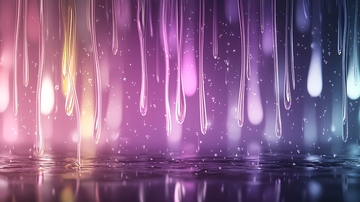 梦幻色彩流淌液体背景