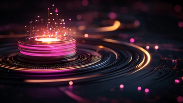 未来科技感动态光效背景