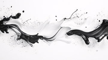 黑白流动液体艺术背景