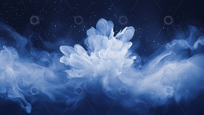 高清大图下载【趣麦麦图】梦幻星空烟雾背景