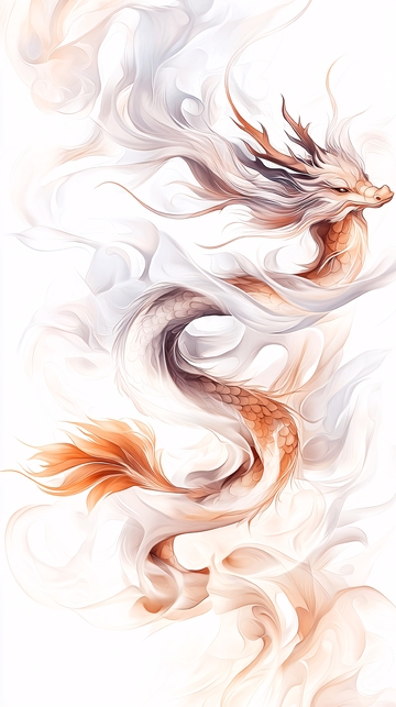 飞舞的龙与云彩