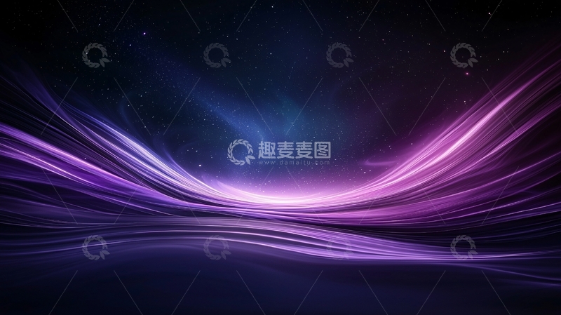 高清大图下载【趣麦麦图】梦幻星空光带背景