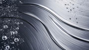 流动的水波与气泡