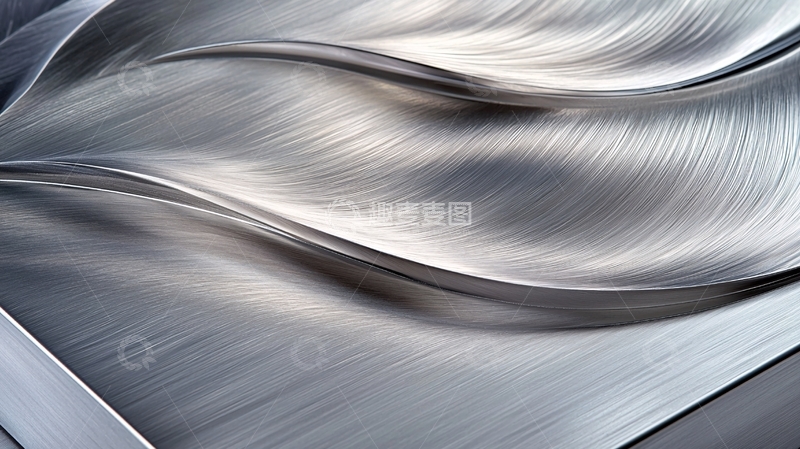 高清大图下载【趣麦麦图】金属质感波纹抽象背景