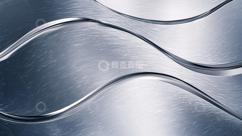 高清大图下载【趣麦麦图】金属波纹抽象背景