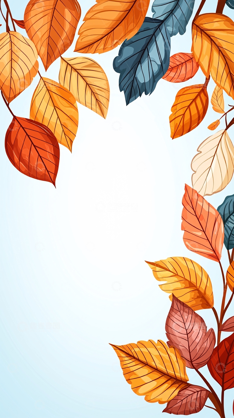 高清大图下载【趣麦麦图】秋叶背景素材
