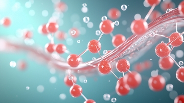 分子结构与水滴动态效果