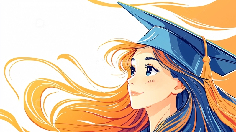 高清大图下载【趣麦麦图】毕业典礼上的女孩