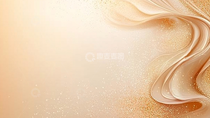 高清大图下载【趣麦麦图】金色流光抽象背景素材