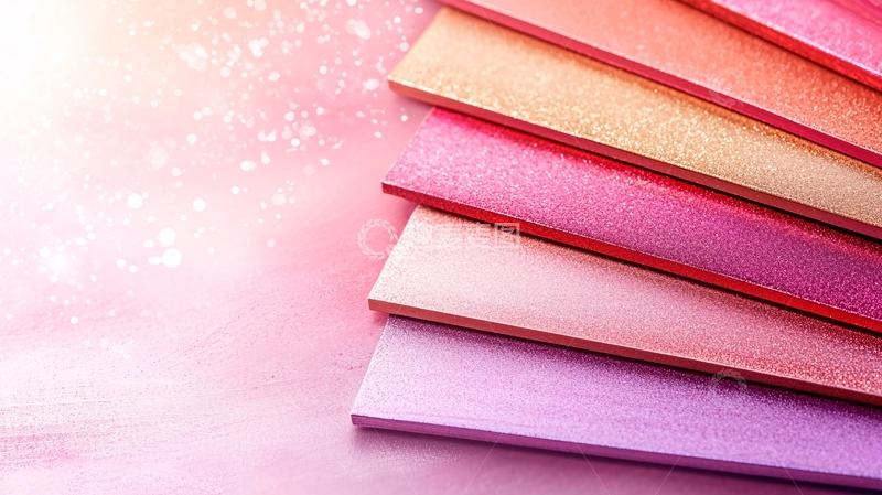 高清大图下载【趣麦麦图】粉色渐变金属质感背景素材