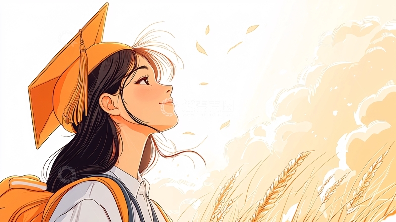 高清大图下载【趣麦麦图】毕业季田野上的青春记忆